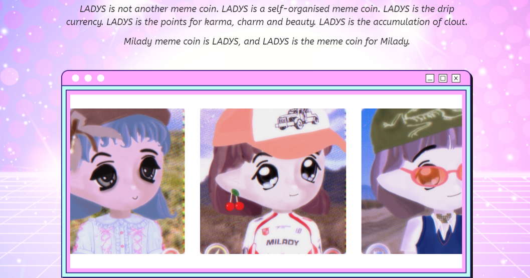 Meme Coins - Milady Meme Coin ($LADYS)